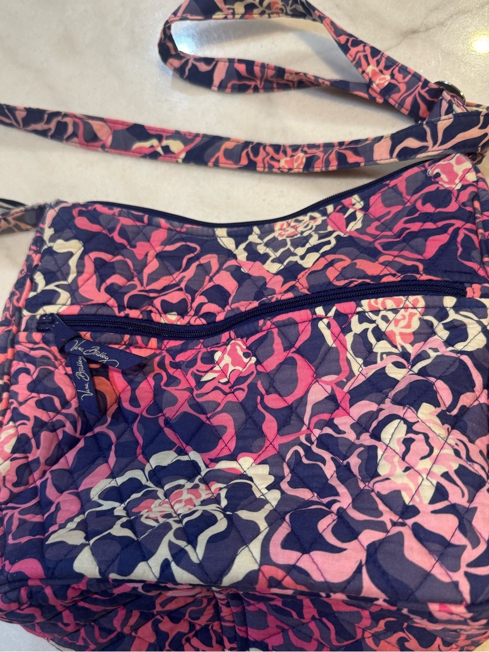 Retired Vera Bradley "Katalina Pink" Hipster Crossbody
